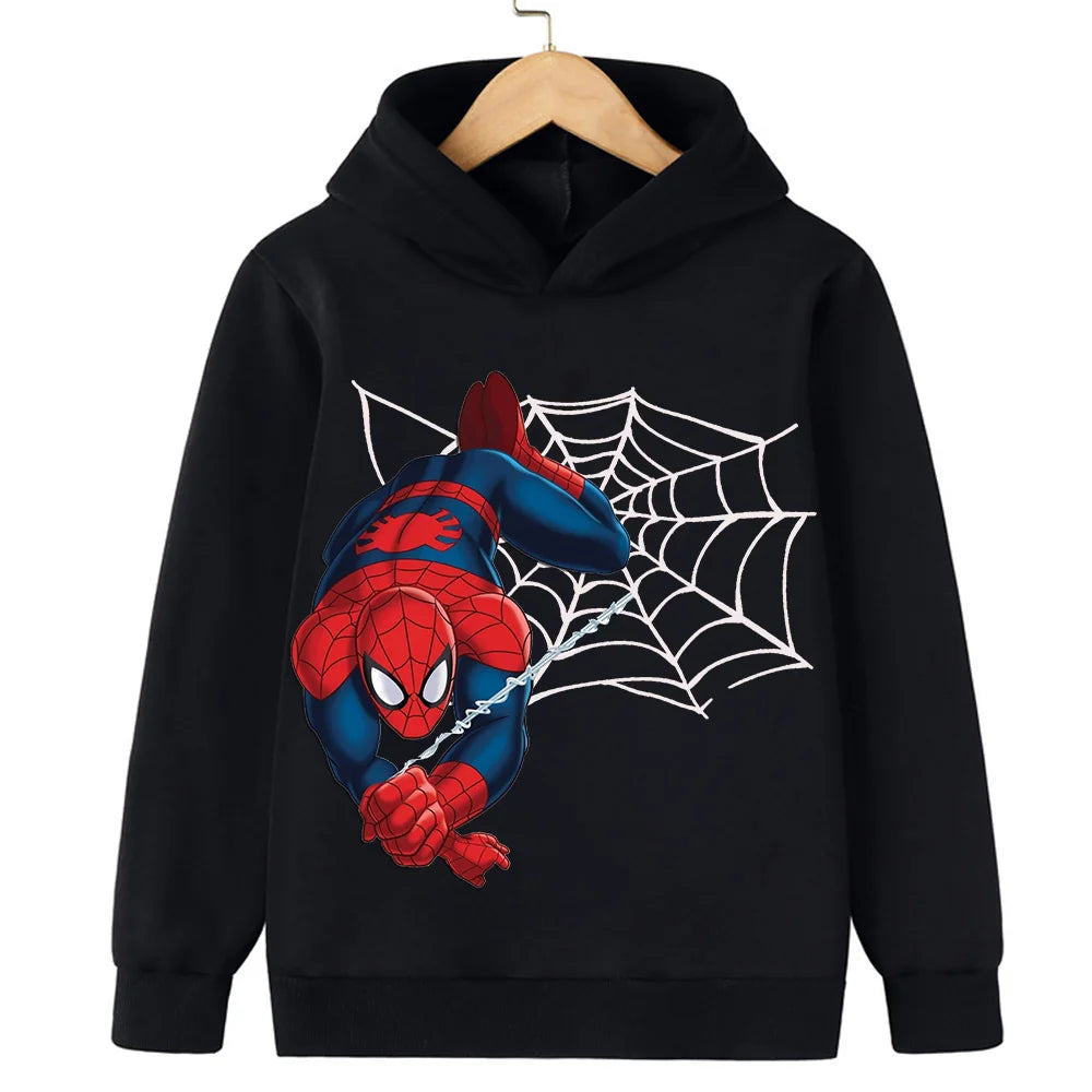 New Spring and Autumn red and blue Spiderman thin children's clothing boy coat hoodie girl hoodie Child coat Boy clothing