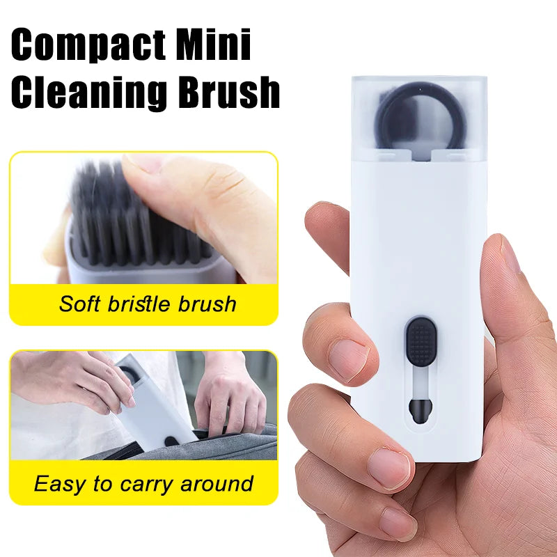 7-in-1 Computer Keyboard Cleaner Brush Electronics Cleaning Kits Earphone Cleaning Pen Laptop Screen Cleaning Tool Keycap Puller