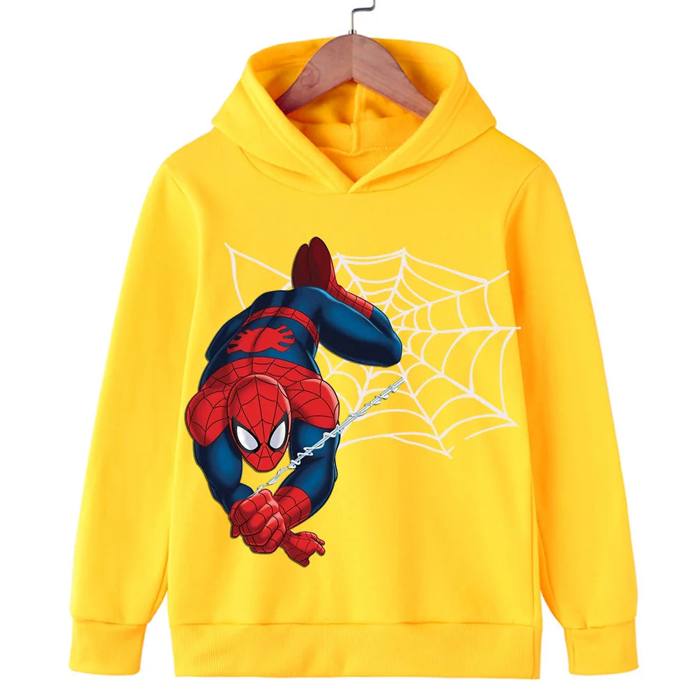 New Spring and Autumn red and blue Spiderman thin children's clothing boy coat hoodie girl hoodie Child coat Boy clothing