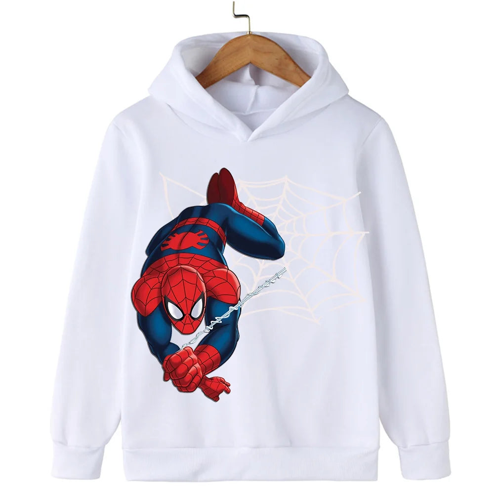 New Spring and Autumn red and blue Spiderman thin children's clothing boy coat hoodie girl hoodie Child coat Boy clothing